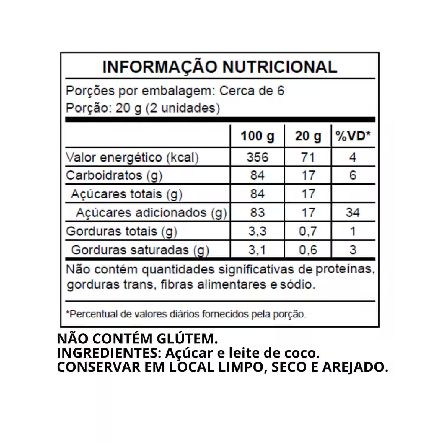 Vitrine de produtos DoceDoralice
